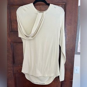 drysense long sleeve small heathered lemon chiffon